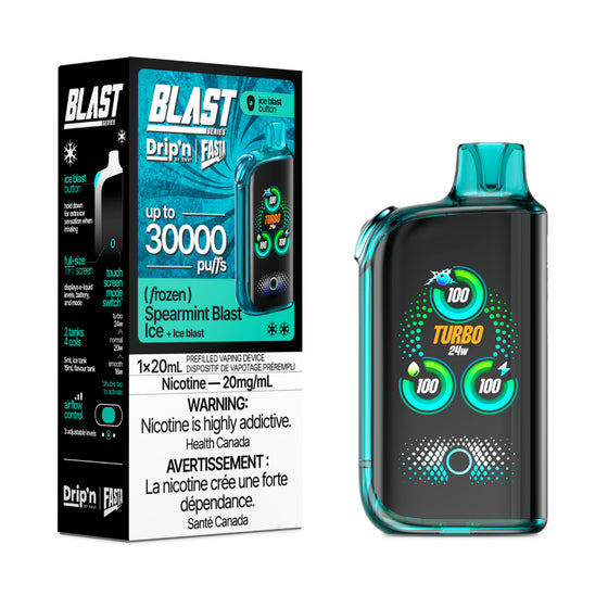 DRIP'N vape fasta blast 30K Watermelon Ice – premium disposable vape pod with icy ejuice flavor, popular in Hawkesbury, Ottawa, and across Ontario.