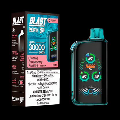DRIP'N vape fasta blast 30K Grape Ice – premium disposable vape pod with icy ejuice flavor, popular in Hawkesbury, Ottawa, and across Ontario.