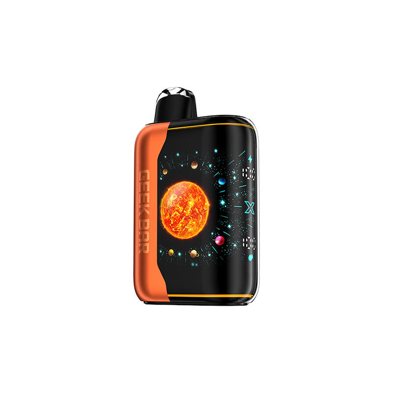 Geek Bar Pulse X Platinum Edition, Peach Berry Lime Ice flavour with 20mg/mL nicotine, smooth and refreshing disposable vape device, ideal for Ontario and Quebec vapers seeking long-lasting high-quality vaping experience.