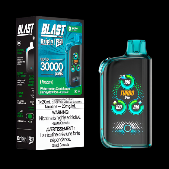 DRIP'N vape fasta blast 30K Snazzy S Storm Ice – premium disposable vape pod with icy ejuice flavor, popular in Hawkesbury, Ottawa, and across Ontario.