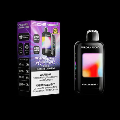 SKE AURORA 45K Sour Strawberry - flavor-packed disposable vape available in Hawkesbury, Ottawa, and across Ontario.