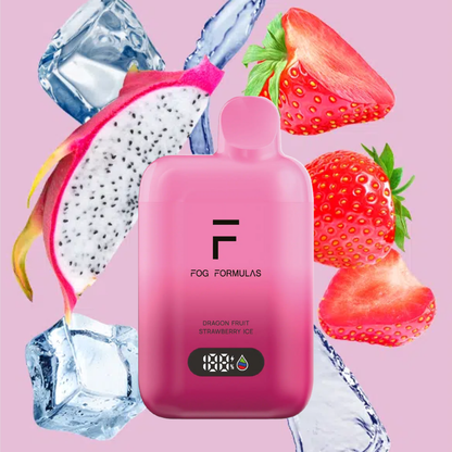 Series 15000 Disposable FOG Formulas Series with dragon fruit, strawberry, and ice.