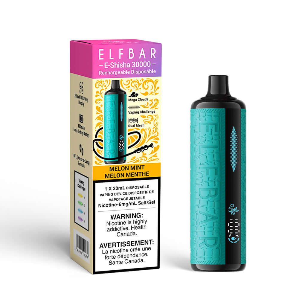 Melon Mint Elf Bar E-Shisha Rechargeable Disposable