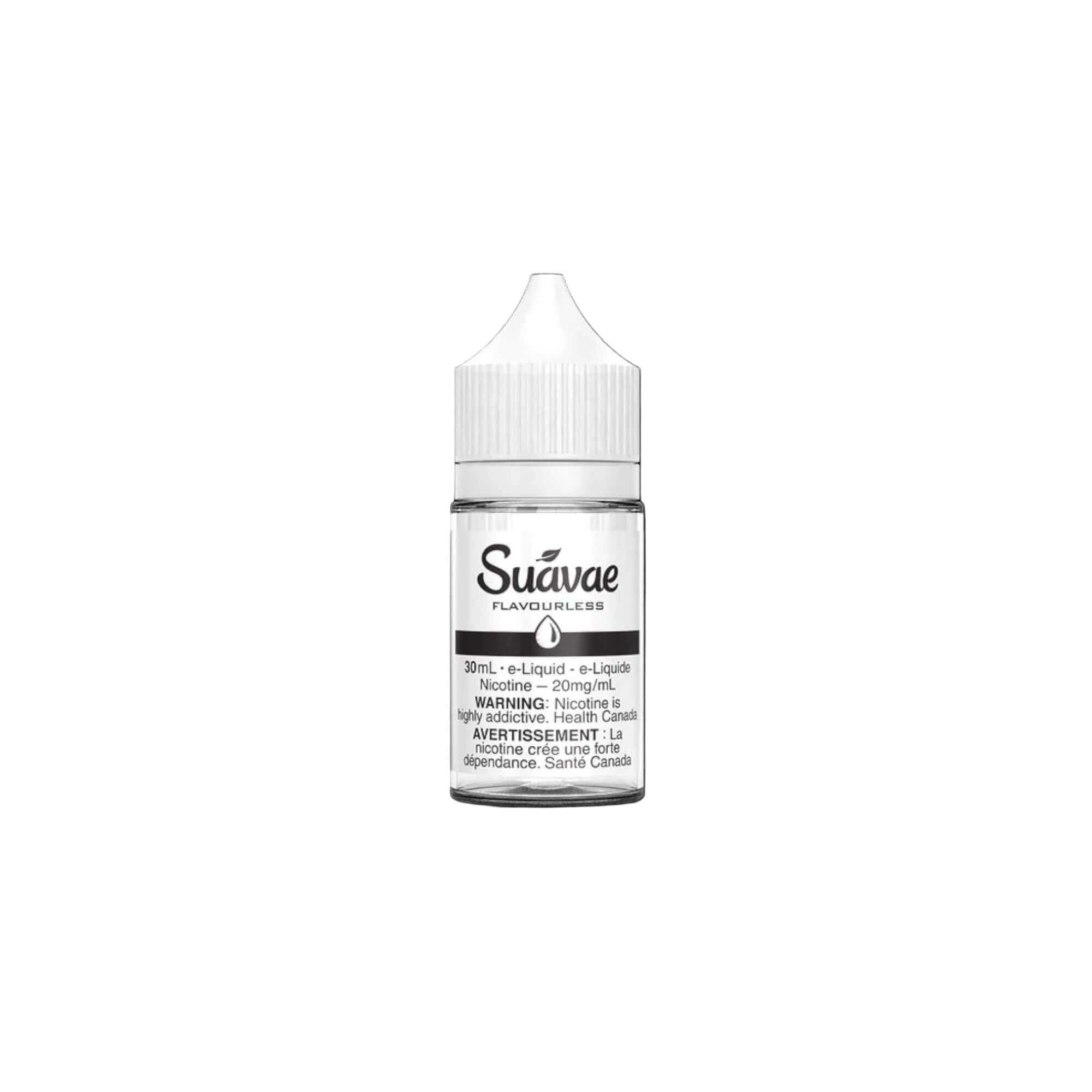 Suavae Flavourless E-Liquid in a 30ml bottle for clean vaping experience without added flavor.