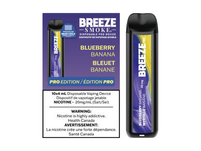 Breeze Pro 20mg Disposable Vape - Banana Coconut