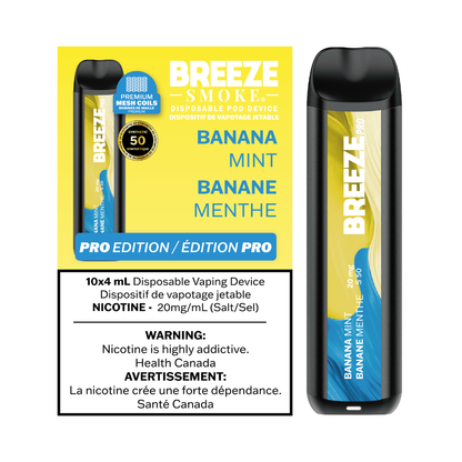 Breeze Pro S50 4mL Disposable Vape - Banana Mint