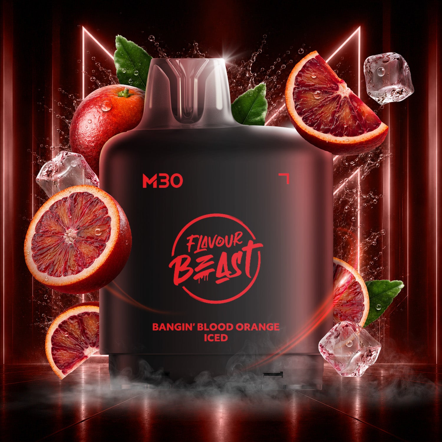 Flavour Beast Level X M Series 30mL Pod Bangin' Blood Orange Iced - Supa Vapes