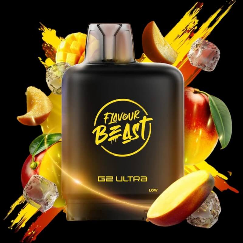 Flavour Beast - Level X G2 Ultra Pod 20ml Mega Mango - tropical mango flavour pod with 20ml capacity, available in Hawkesbury, Ottawa, and across Ontario.