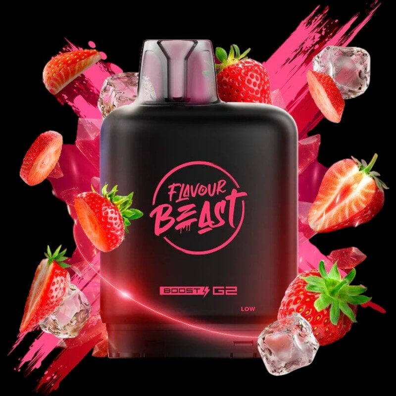 Flavour Beast - Level X G2 Ultra Pod 20ml Smashin' Strawberry Jewel - rich strawberry ejuice in Level X pod, available in Hawkesbury, Ottawa, and across Ontario.