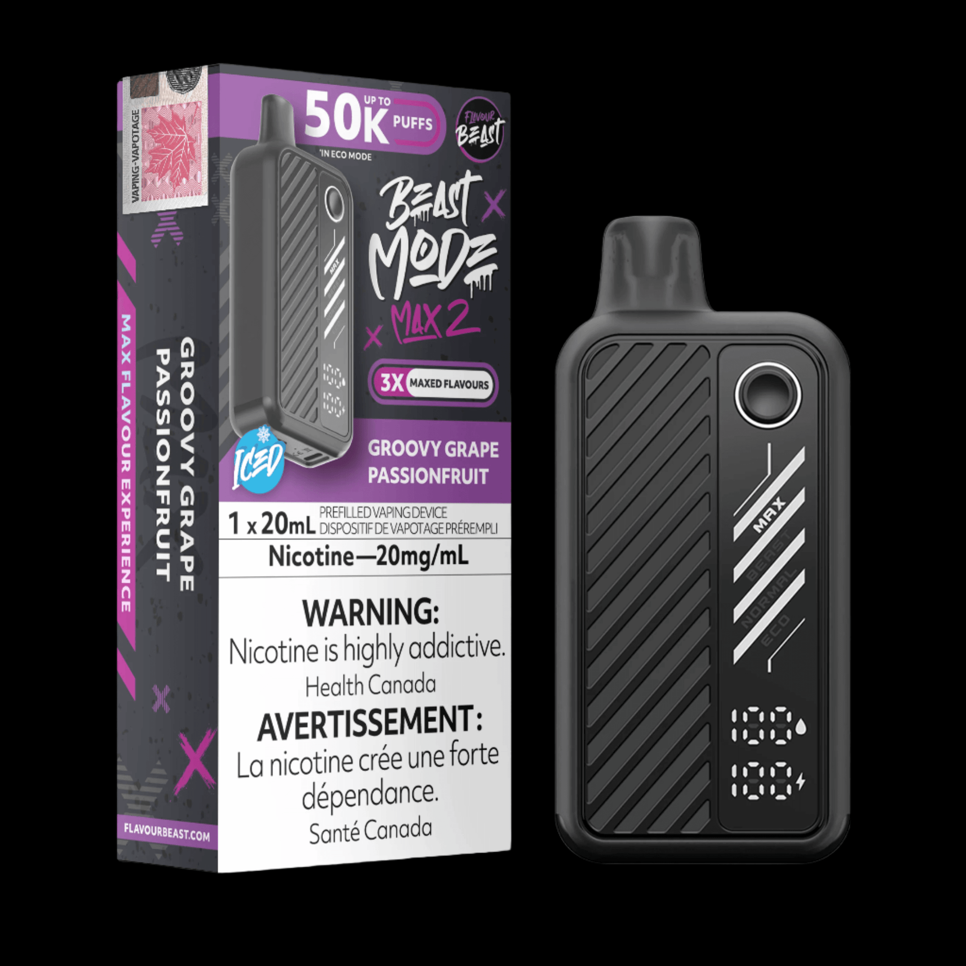 Flavour Beast - beast mode MAX 2 Frizzy Peach - flavor-rich disposable vape for everyday satisfaction, available in Hawkesbury, Ottawa, and across Ontario.