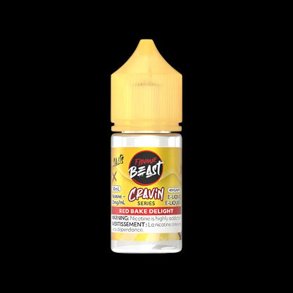 Flavour Beast e-liquid cravin Red Bake Delight - indulgent dessert-inspired freebase ejuice, available in Hawkesbury, Ottawa, and across Ontario.