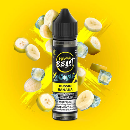 Flavour Beast e-liquid - salt iced 60ml Blazin' Banana Blackberry - iced salt e-liquid with explosive flavor combinations, available in Hawkesbury, Ottawa, and across Ontario.