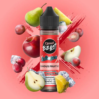 Flavour Beast e-liquid - salt iced 60ml Kewl Kiwi Passionfruit Iced - iced salt e-liquid with explosive flavor combinations, available in Hawkesbury, Ottawa, and across Ontario.
