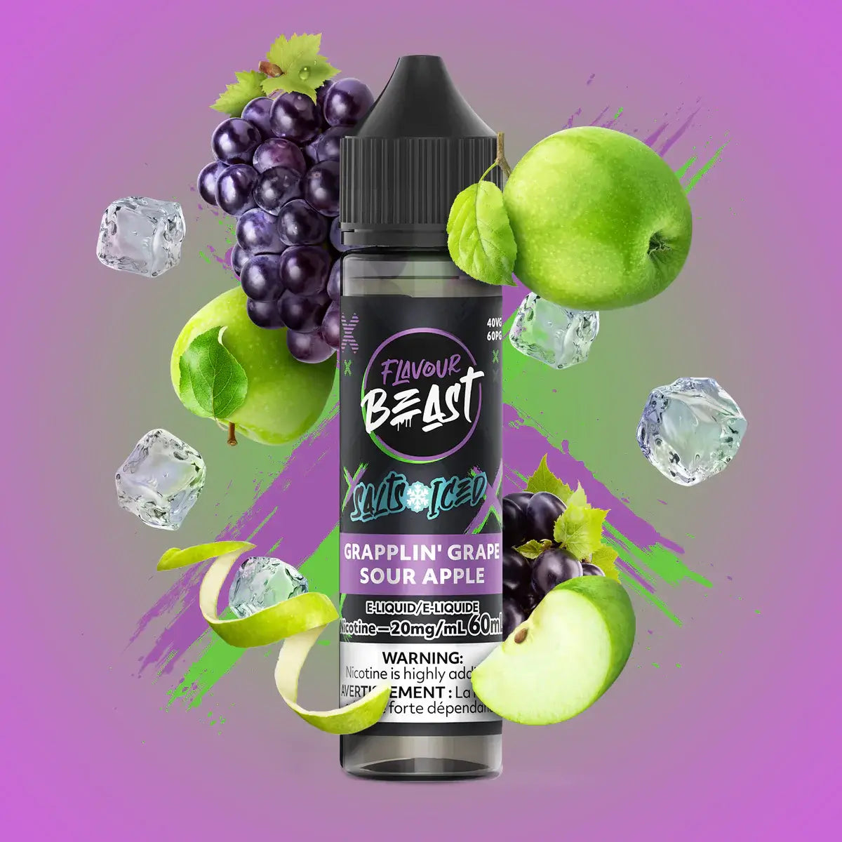 Flavour Beast e-liquid - salt iced 60ml Hip Honeydew Mango - iced salt e-liquid with explosive flavor combinations, available in Hawkesbury, Ottawa, and across Ontario.