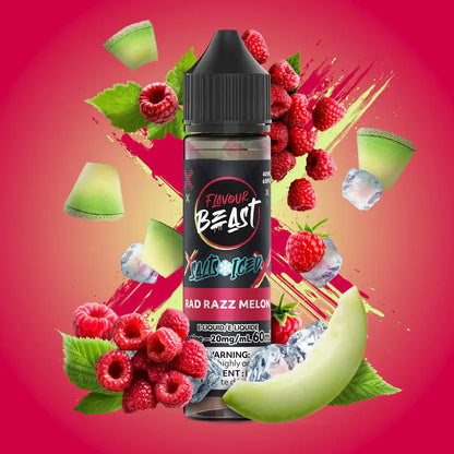 Flavour Beast e-liquid - salt iced 60ml Ragin' Razz Mango - iced salt e-liquid with explosive flavor combinations, available in Hawkesbury, Ottawa, and across Ontario.