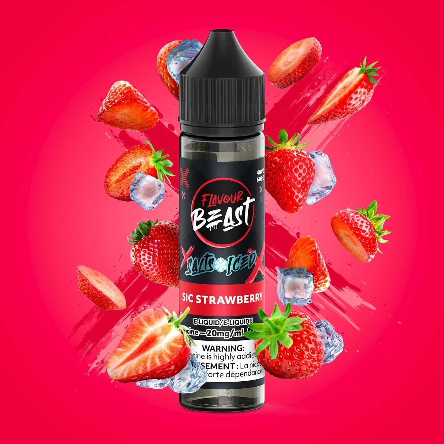 Flavour Beast e-liquid - salt iced 60ml Blastin' Banana Mango - iced salt e-liquid with explosive flavor combinations, available in Hawkesbury, Ottawa, and across Ontario.