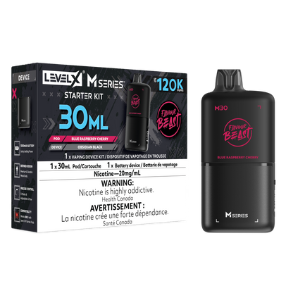 Flavour Beast Level X M Series Starter Kit 30mL Blue Raspberry Cherry - Supa Vapes