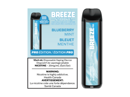 Breeze Pro 20mg Disposable Vape - Blueberry Mint