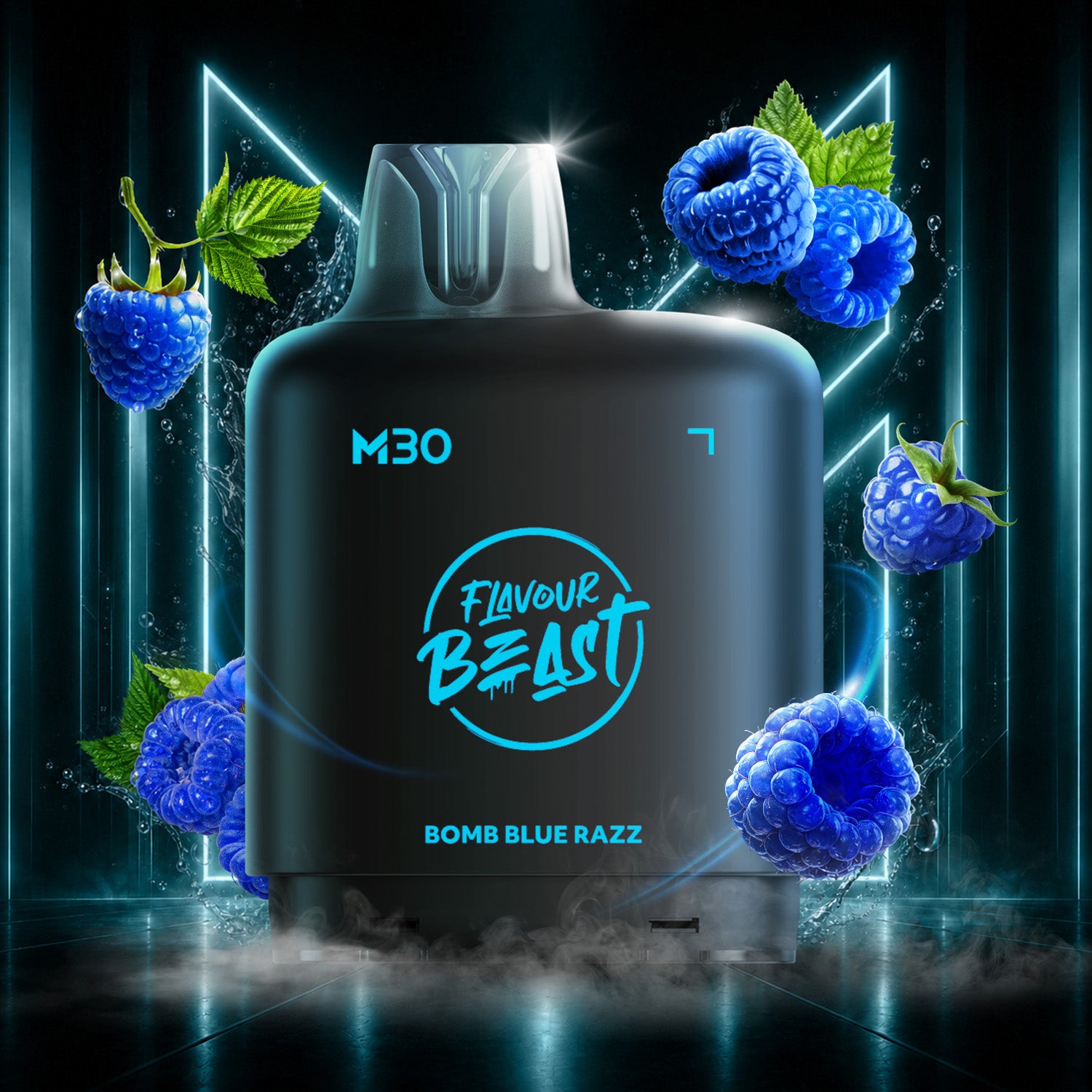 Flavour Beast Level X M Series 30mL Pod Bomb Blue Razz - Supa Vapes