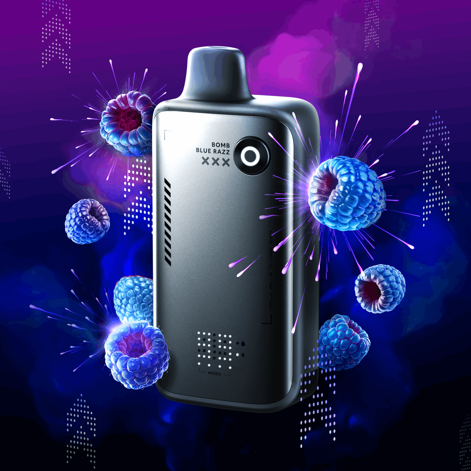 Flavour Beast Alpha 80K disposable vape — Bomb Blue Razz Ice flavour | Supa Vapes Canada