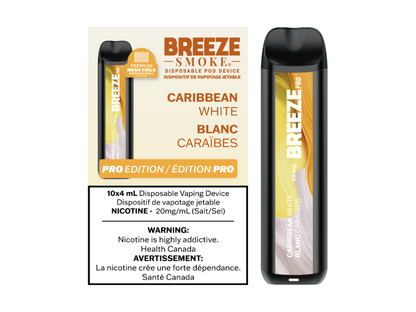Breeze Pro 20mg Disposable Vape - Caribbean White