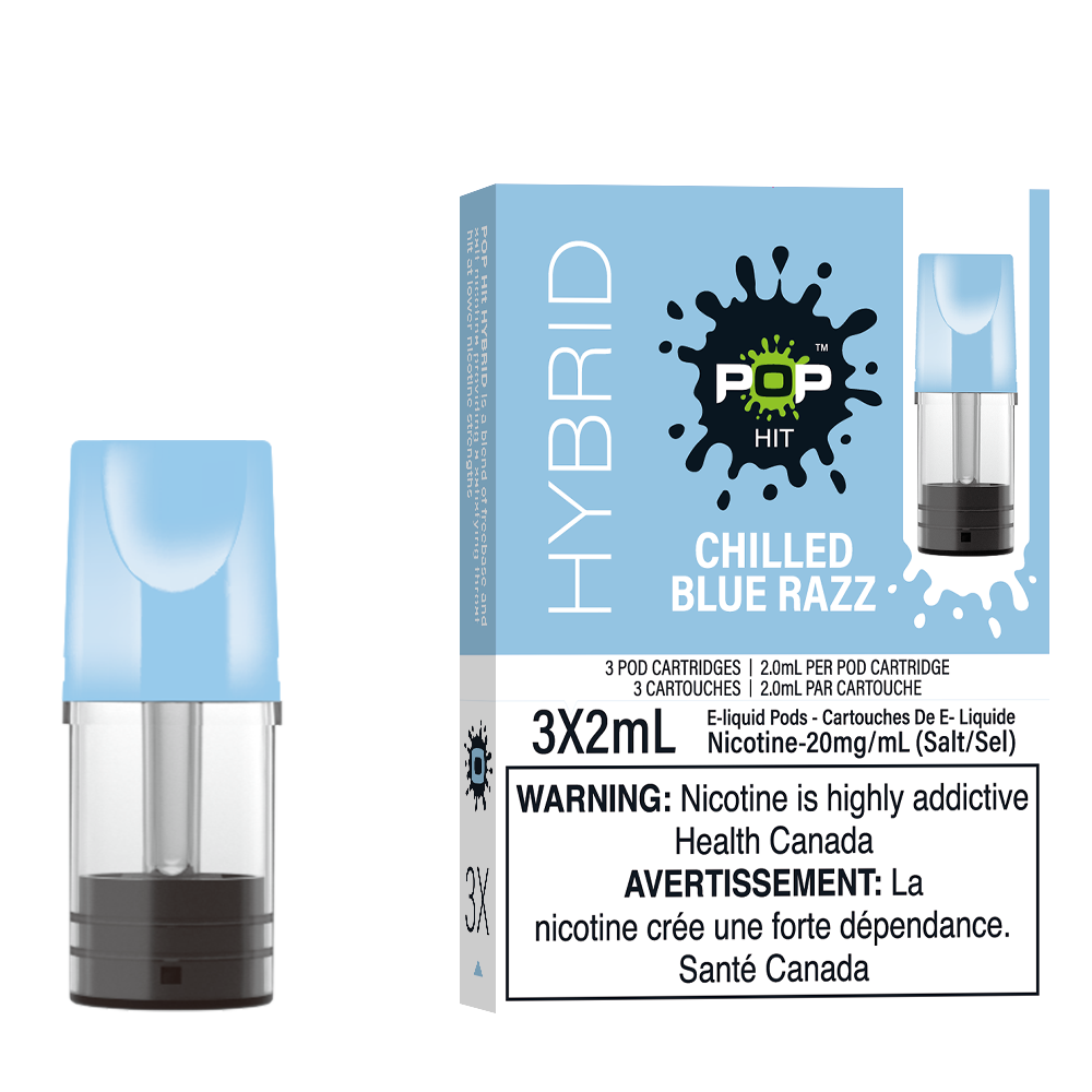 Pop Pods Chilled Blue Razz STLTH-compatible pods 5-pack