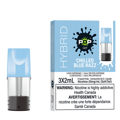 Pop Pods Chilled Blue Razz STLTH-compatible pods 5-pack