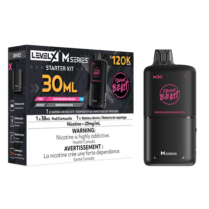 Flavour Beast Level X M Series Starter Kit 30mL Dub Dragon Melon Iced - Supa Vapes