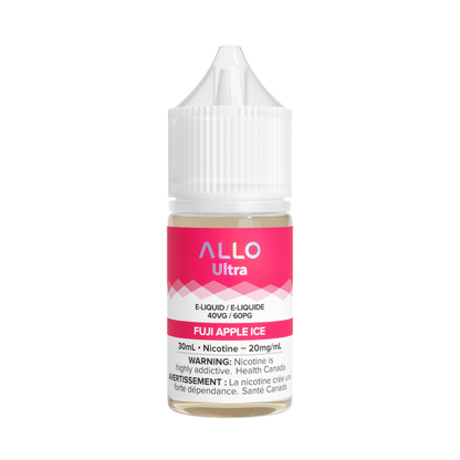 Allo Ultra Fuji Apple Ice 30mL 20mg Salt Nic E-Liquid bottle