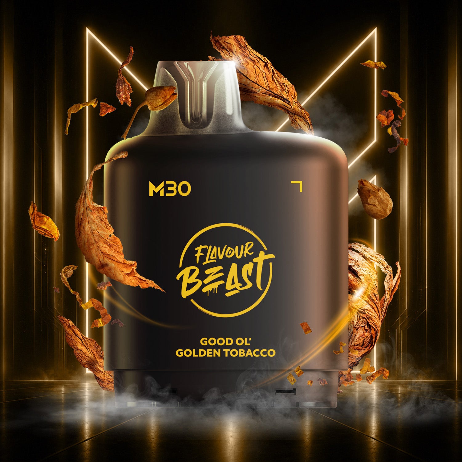 Flavour Beast Level X M Series 30mL Pod Good Ol' Golden Tobacco - Supa Vapes