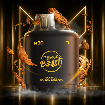Flavour Beast Level X M Series 30mL Pod Good Ol' Golden Tobacco - Supa Vapes