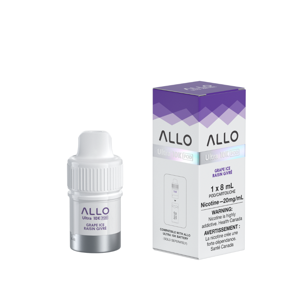 Allo Ultra 10K Pre-Filled Pods Grape Ice