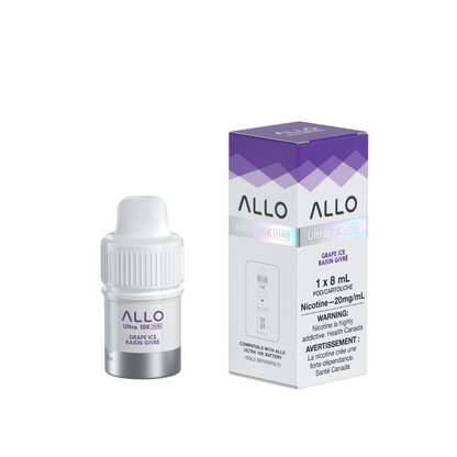 Allo Ultra 10K Pre-Filled Pods Grape Ice