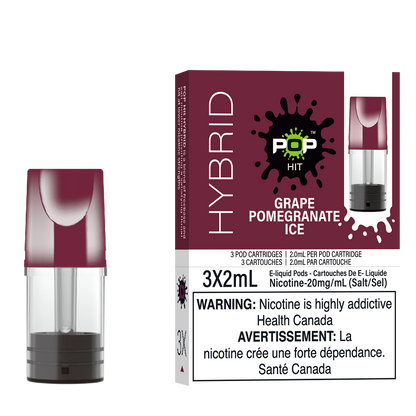 Pop Pods Grape Pomegranate Ice STLTH-compatible pods 5-pack