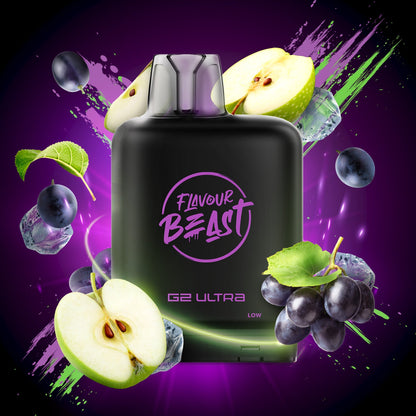 Flavour Beast Level X G2 Ultra Pod Iced - Grapplin Grape Sour Apple Iced