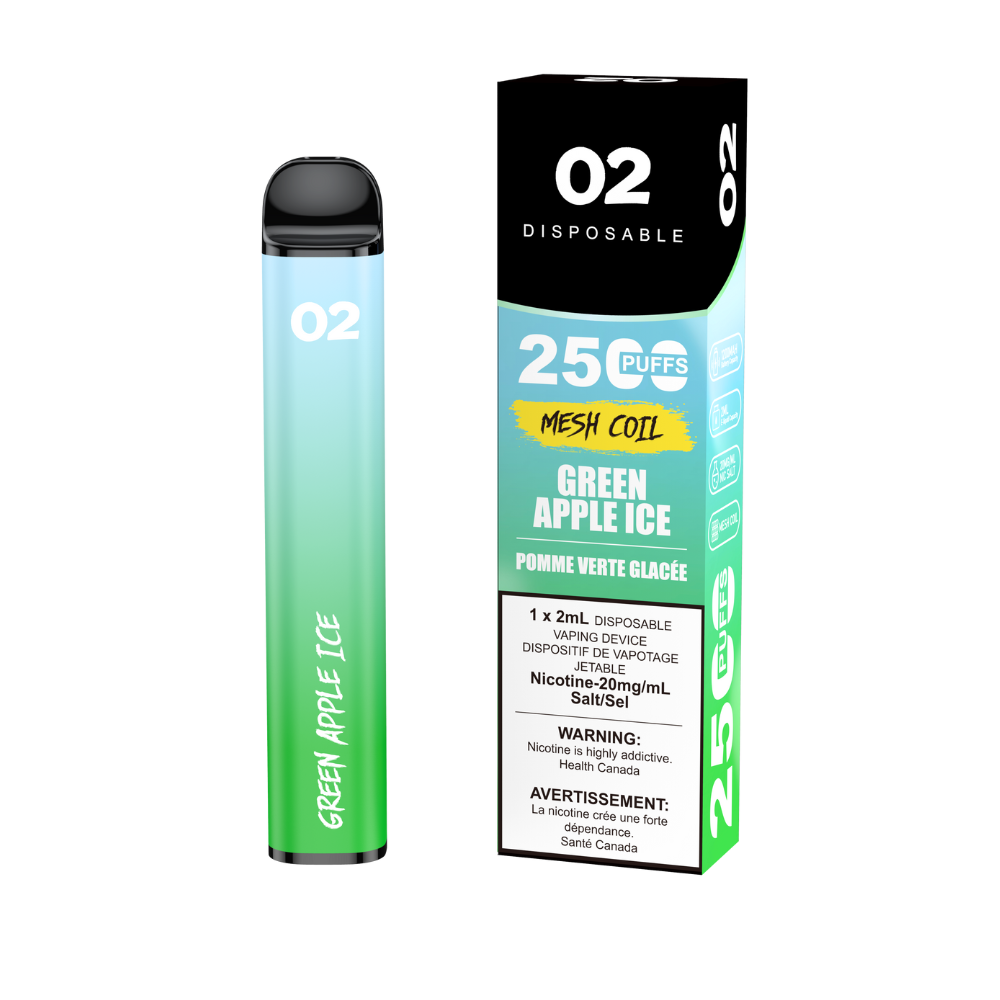 O2 2500 - Green Apple Ice