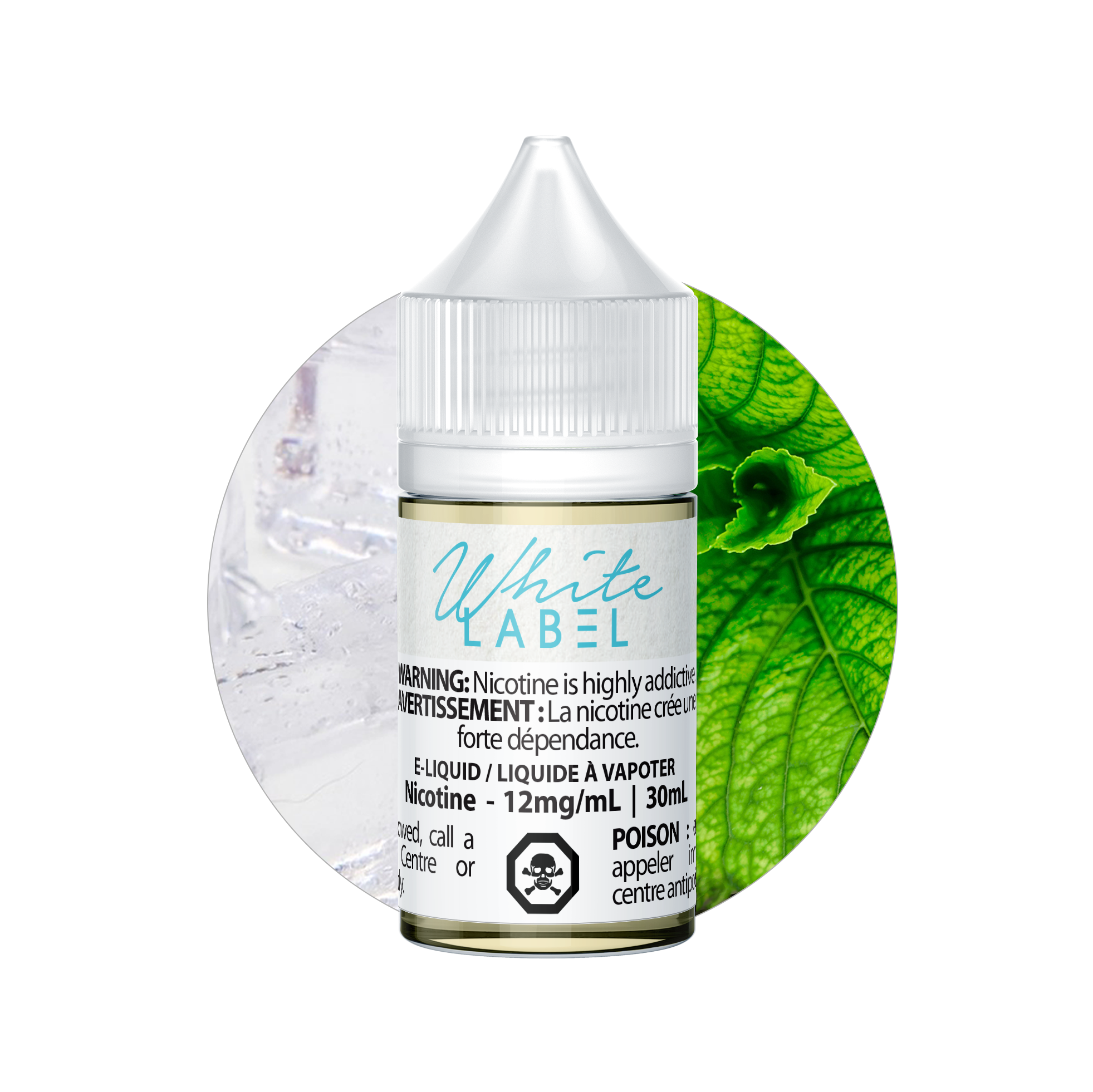 White Label Icy Menthol 30mL freebase e-liquid