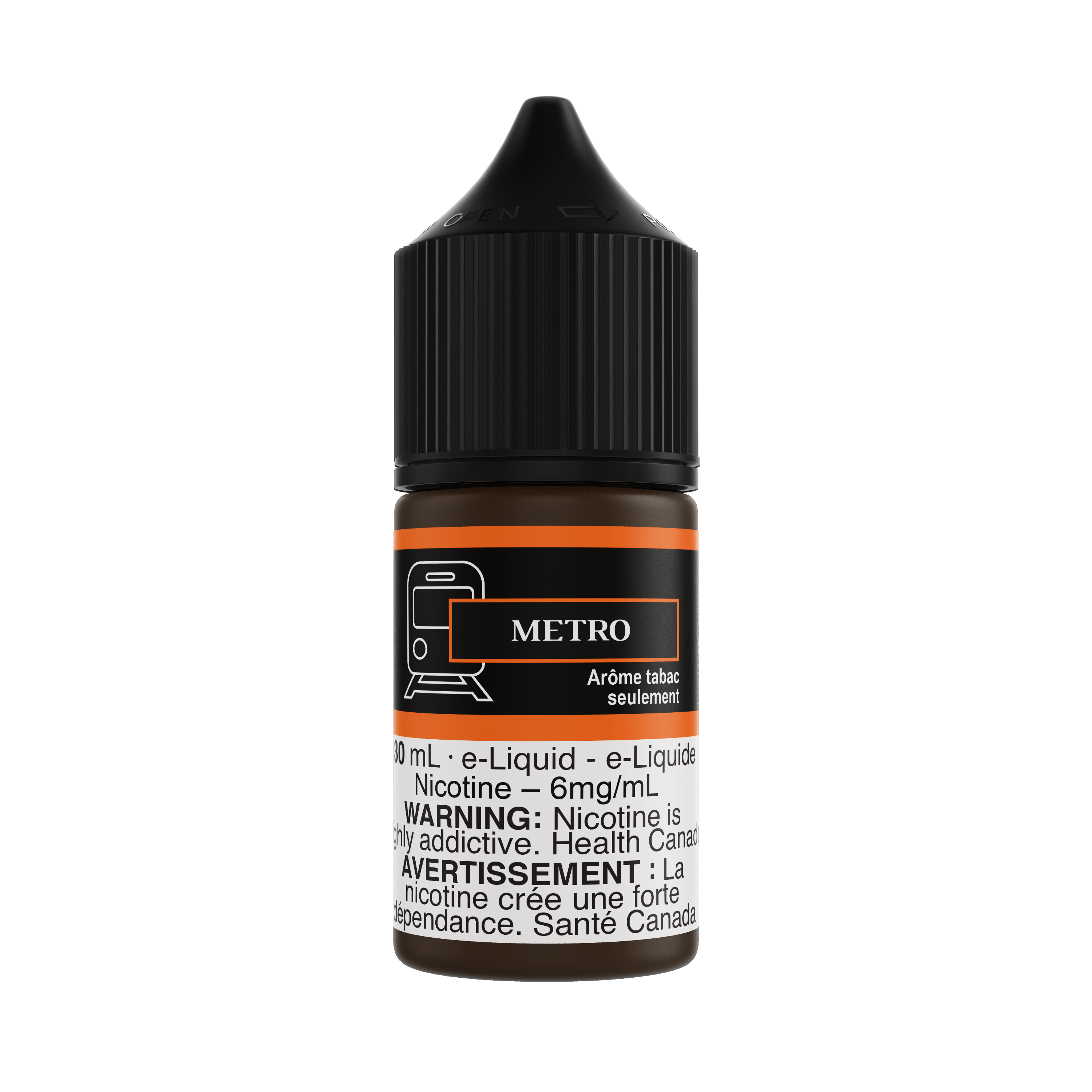 MTL Original Freebase 50/50 e-liquid, 30mL bottle, smooth Montreal-inspired blend for mouth-to-lung vaping.