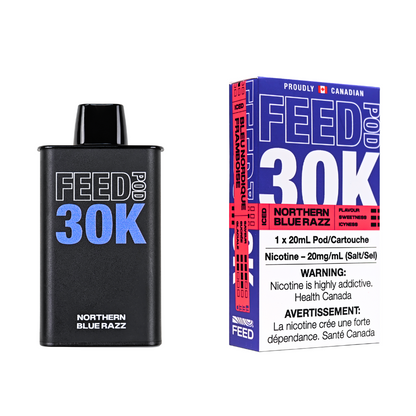 FEED 30K Northern Blue Razz pre-filled pods 5-pack
