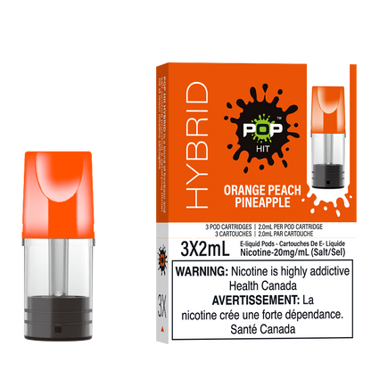 Pop Pods Orange Peach Pineapple STLTH-compatible pods 5-pack