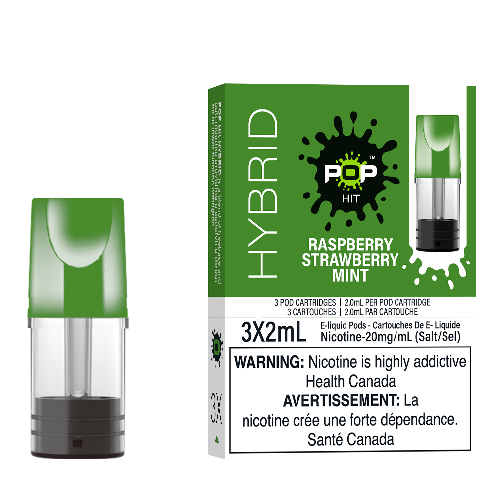 Pop Pods Raspberry Strawberry Mint STLTH-compatible pods 5-pack