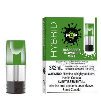 Pop Pods Raspberry Strawberry Mint STLTH-compatible pods 5-pack