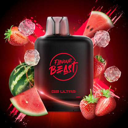 Flavour Beast Level X G2 Ultra Pod Iced - Savage Strawberry Watermelon Iced
