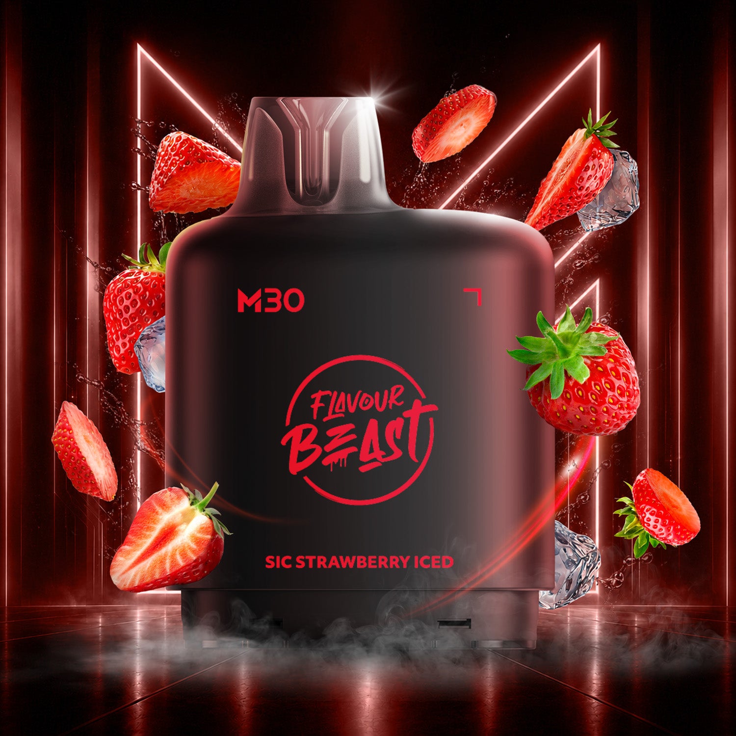 Flavour Beast Level X M Series 30mL Pod Sic Strawberry Iced - Supa Vapes