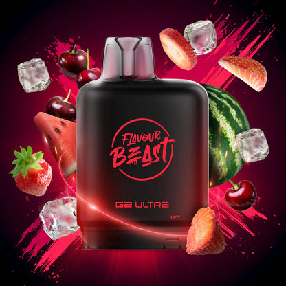Flavour Beast Level X G2 Ultra Pod Iced - Strawberry Cherry Watermelon