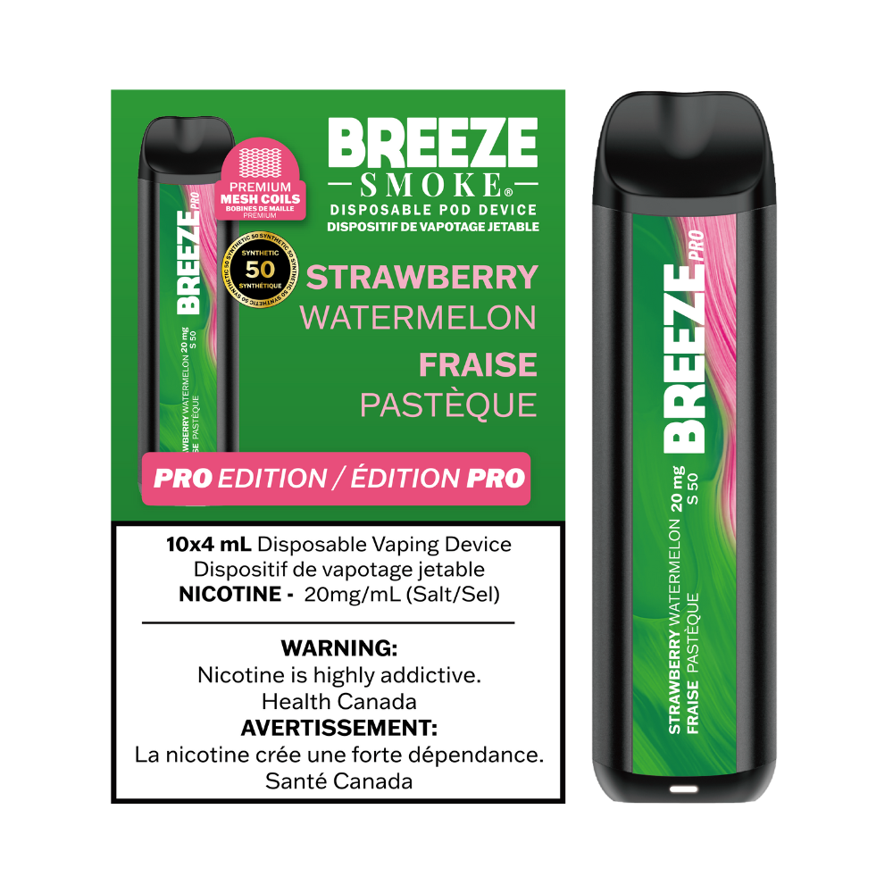 Breeze Pro S50 4mL Disposable Vape - Strawberry Watermelon