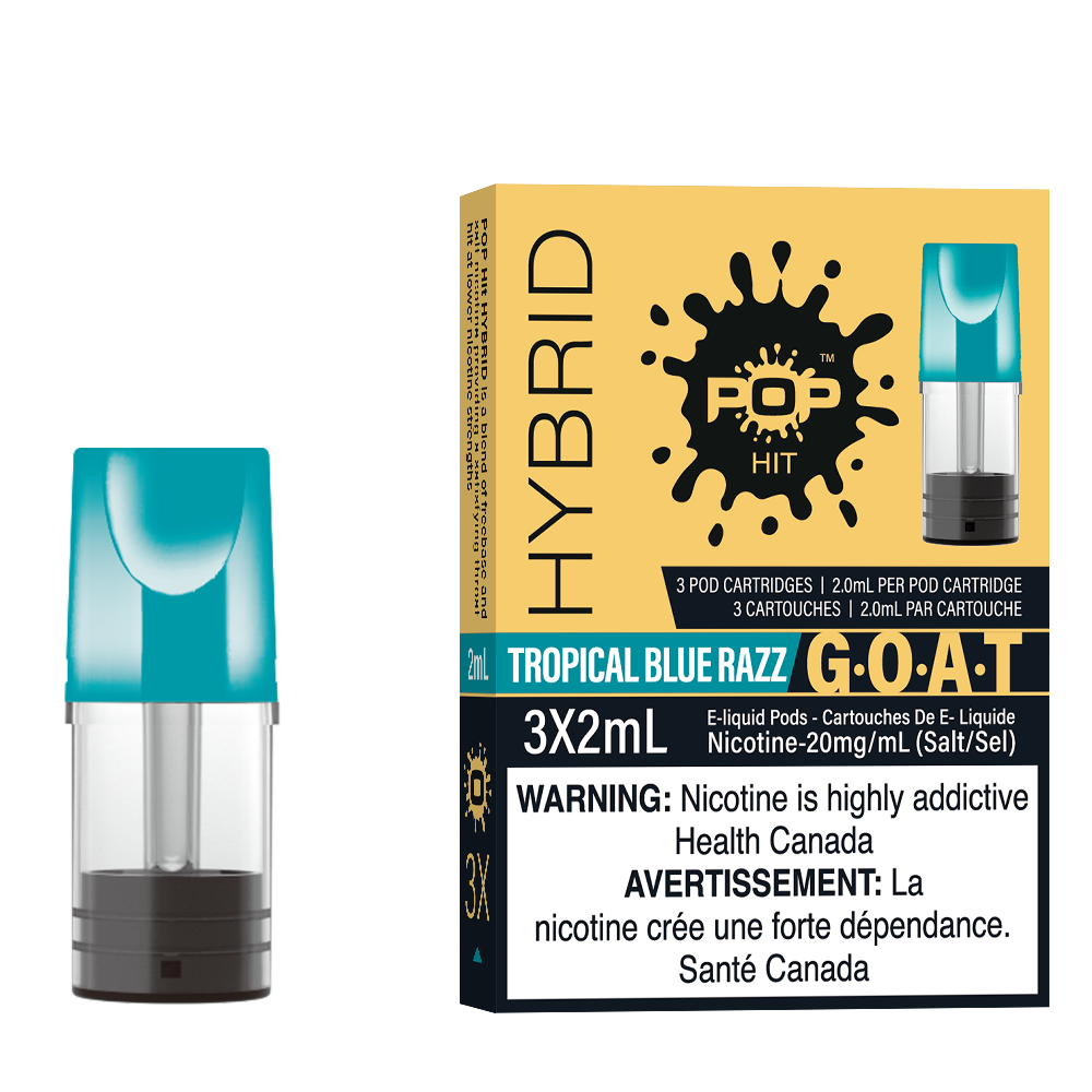 Pop Pods Tropical Blue Razz STLTH-compatible pods 5-pack