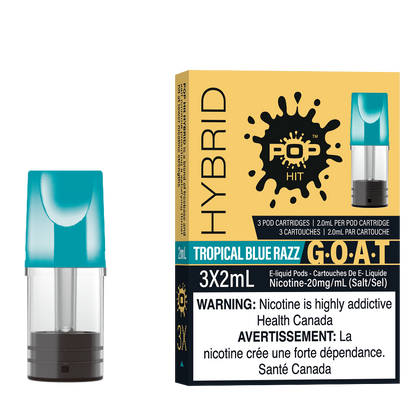 Pop Pods Tropical Blue Razz STLTH-compatible pods 5-pack
