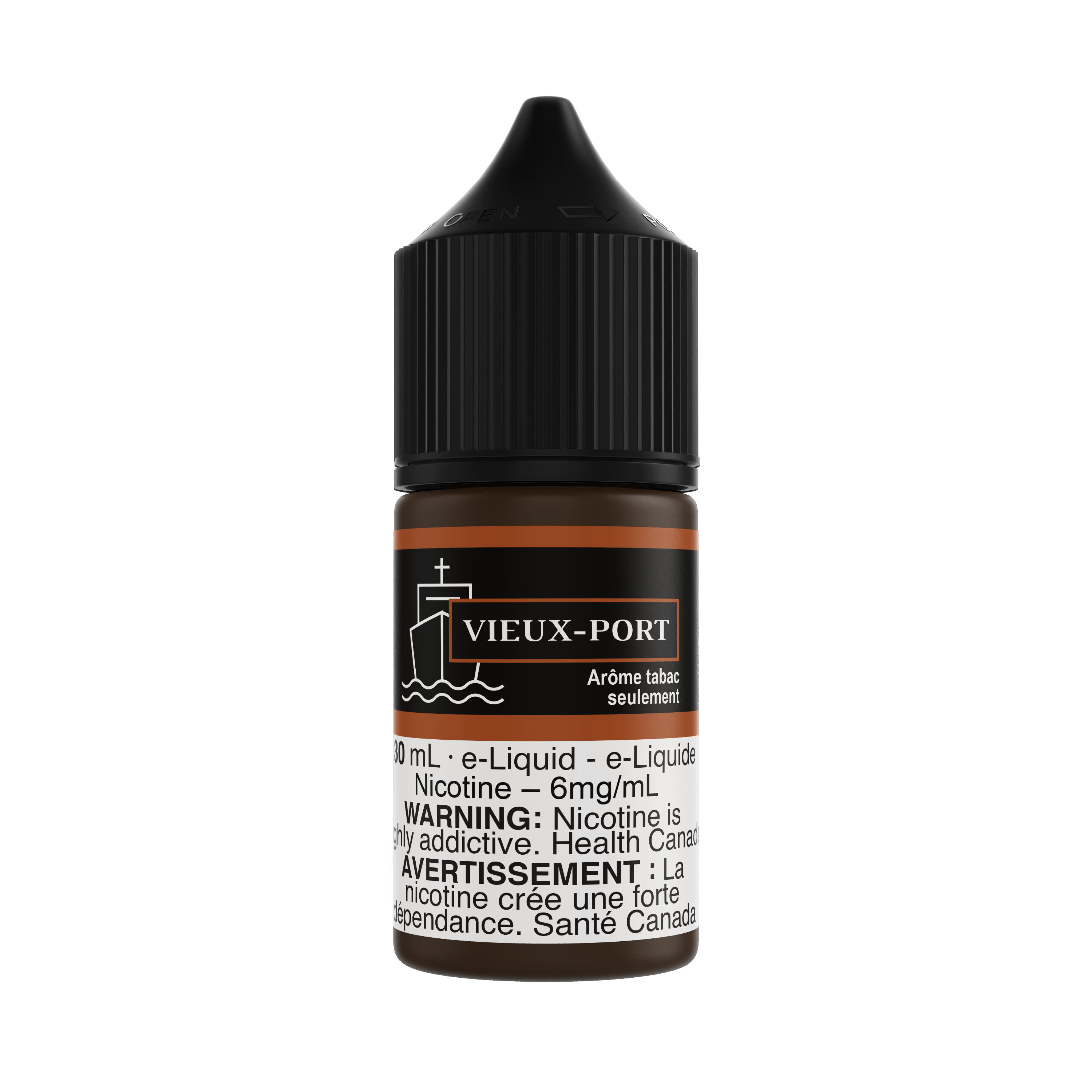 MTL Original Freebase 50/50 e-liquid, 30mL bottle, smooth Montreal-inspired blend for mouth-to-lung vaping.