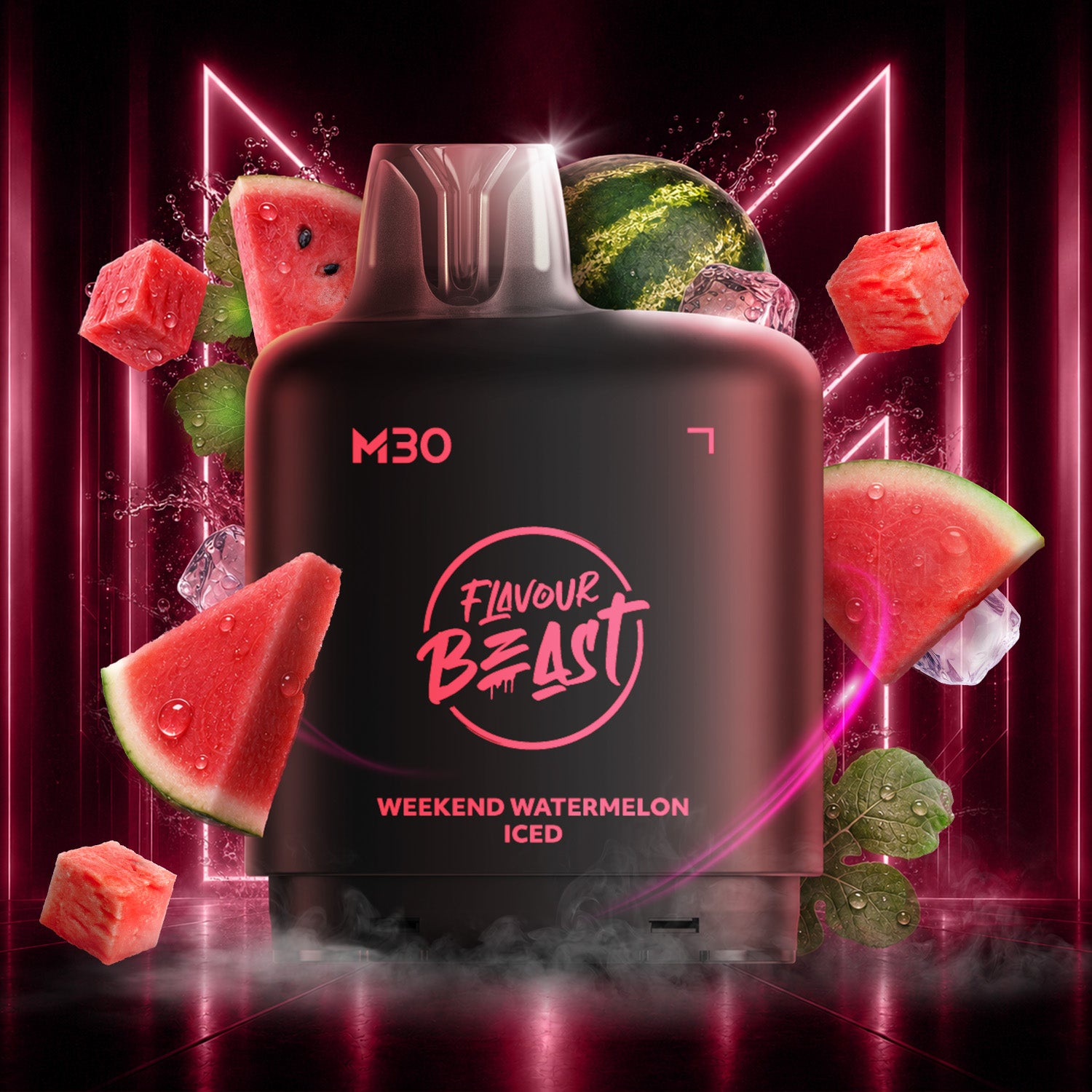 Flavour Beast Level X M Series 30mL Pod Weekend Watermelon Iced - Supa Vapes